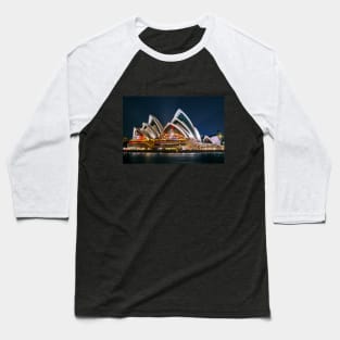 Sydney Opera House at Night Baseball T-Shirt